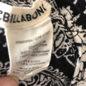 Billabong Shorts - Black and white romper Billabong Shorts - Black and white romper